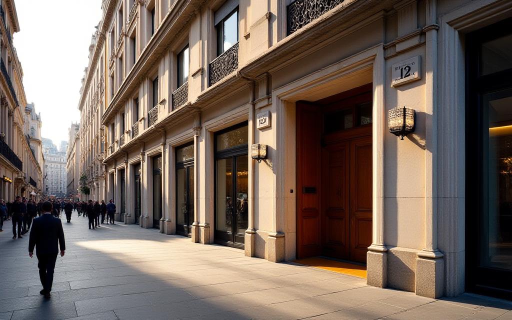 The historic architectural exterior of 12 Fleet Street in London